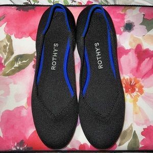 🥿 Black Rothy’s The Flat Washable Shoes Women’s Size 6.5